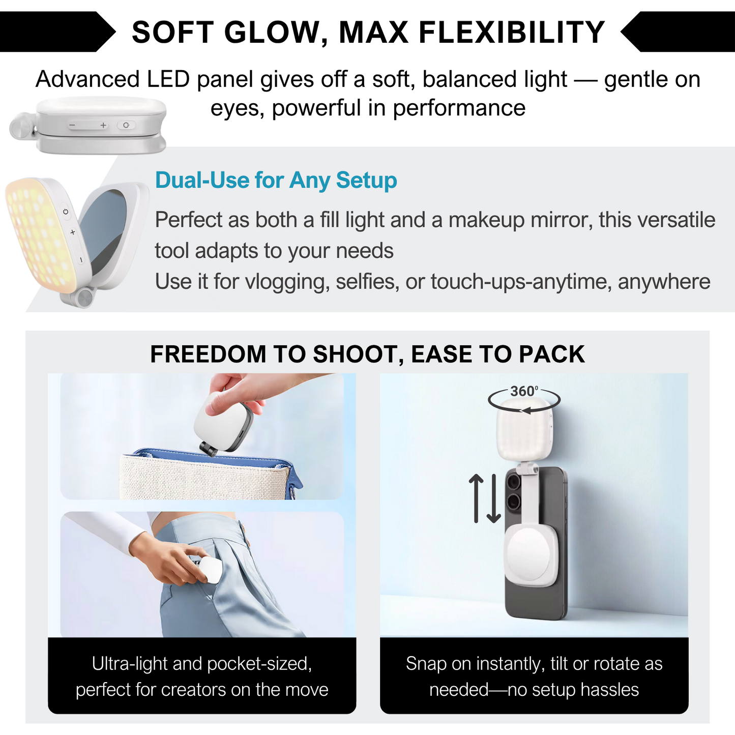 Lumoro™ LumiMirror Magnetic Pro