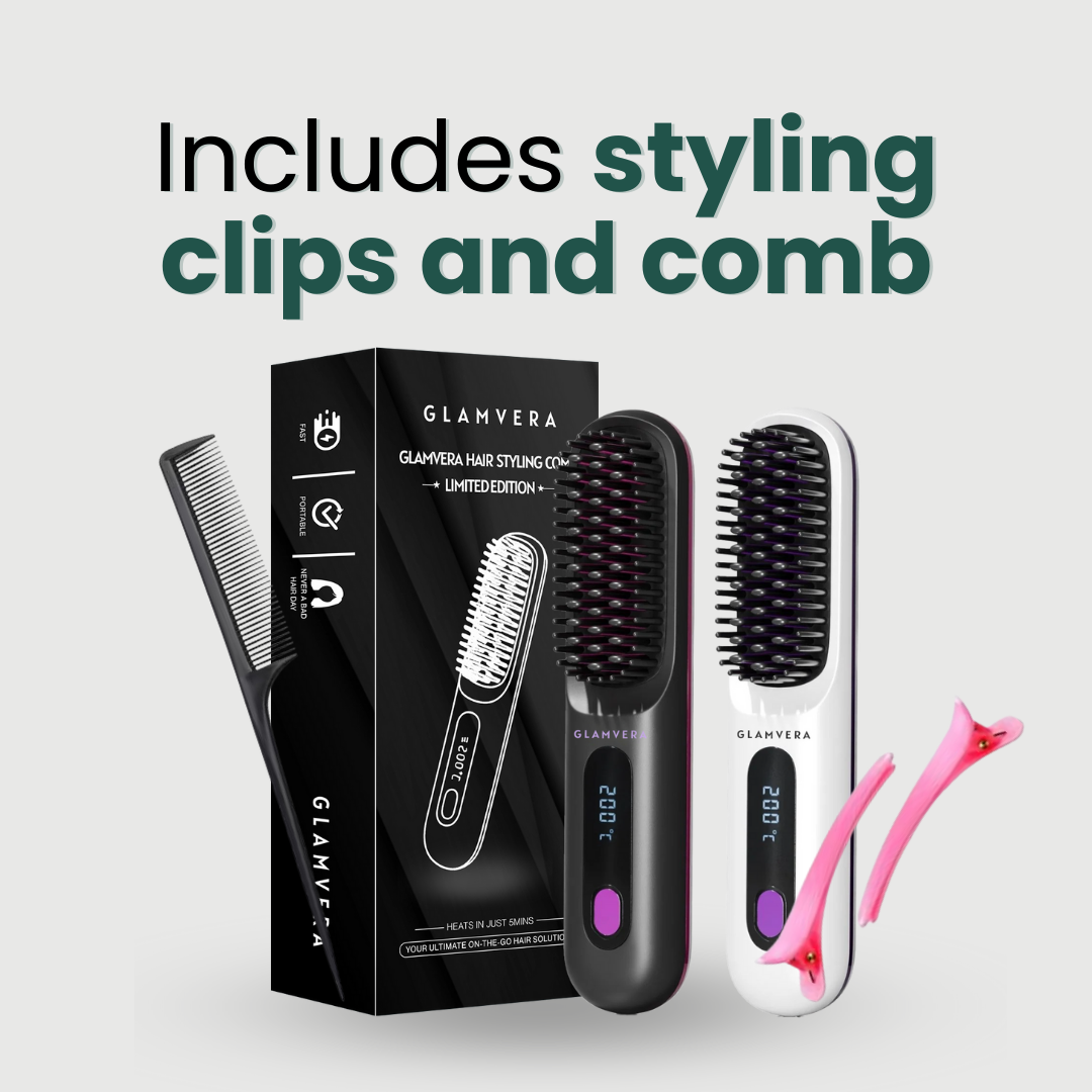 Glamvera™ IonSmooth Wireless Hair Styling Comb