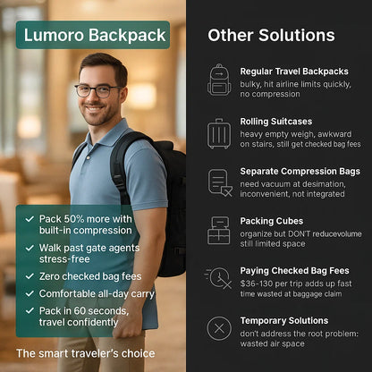 Lumoro™ Vacuum Travel Backpack